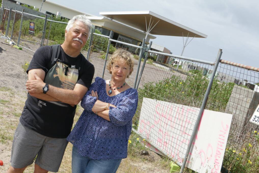 ENOUGH IS ENOUGH: Gerry Mason and Leah Bracegirdle, pictured at Birubi Beach Resort, have floated the idea of turning it into a community centre.