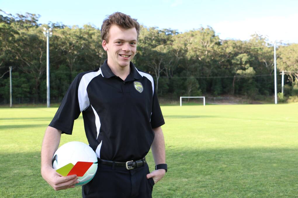 Rhys Fisher at the Nelson Bay soccer fields.