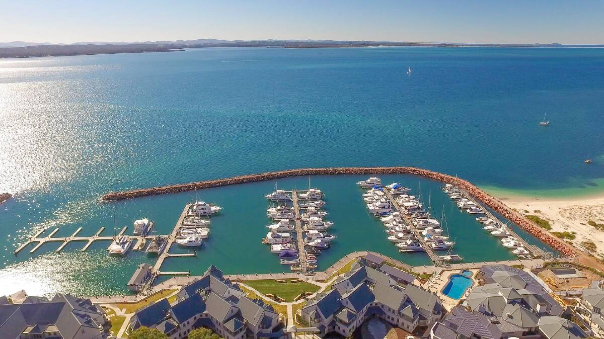 A view of the existing Anchorage marina from above. Upgrades to the marina, which will see 22 new berths added, are expected to be complete in December.