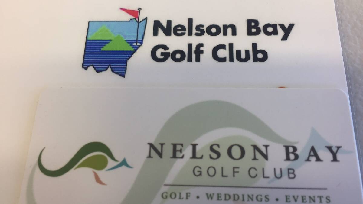 Above, the old Nelson Bay Golf Club logo. Below, the new one. The club has taken the opportunity to re-brand in the rebuild, bringing its logo in line with the look of the new clubhouse.