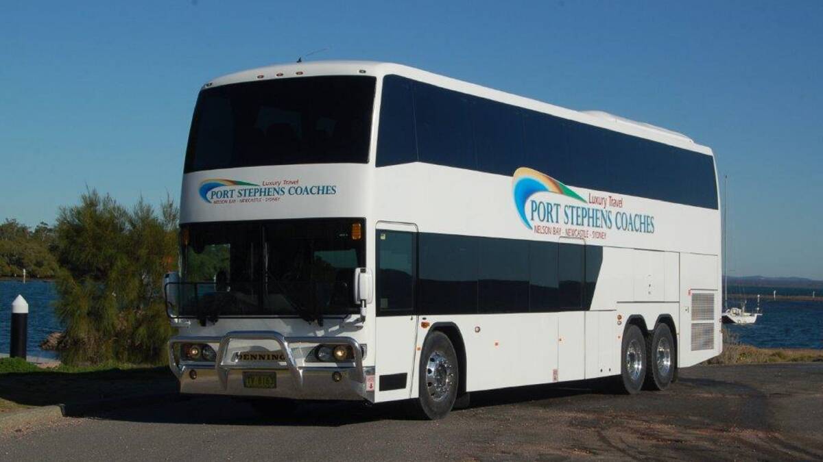 PUSHING AHEAD: From humble beginnings in 1957, with six buses, Port Stephens Coaches now operates a fleet of over 100 buses across Australia employing 150 people.