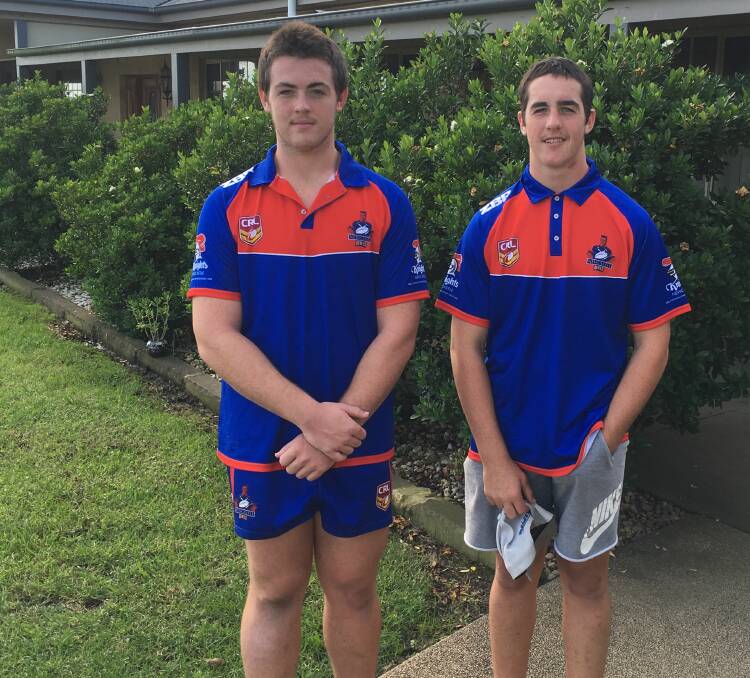 TALENTED: Sam Jones, 17, and Zac Jones, 15, from Nelsons Plains have been selected to play in NSW Country rugby league squads heading to New Zealand for nine days in July. Picture: Supplied