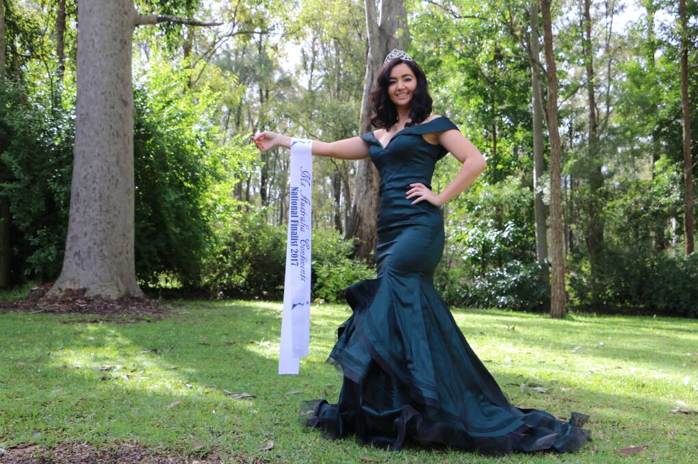 Jasmine Farlow at her home in Seaham. She is a national finalist in the Ms Australia Continents. 