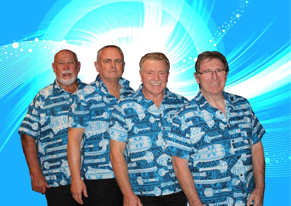 READY TO ROCK: Ric Clark, John Worth, Steve Milner and Ken Foote are the Blue Suede Boppers. They will perform live at Tastes at the Bay. 
