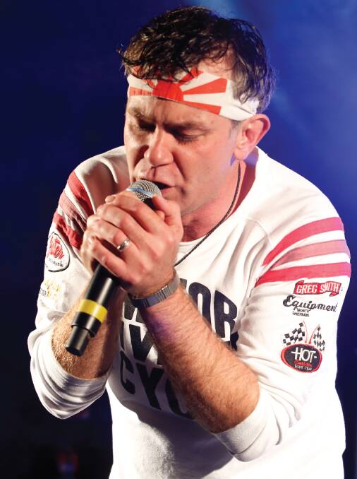 BELT IT OUT: Joe Differ transforms into Jimmy Barnes for the Swingshift - Cold Chisel Show, which is heading to Nelson Bay in May. Pictures: Supplied