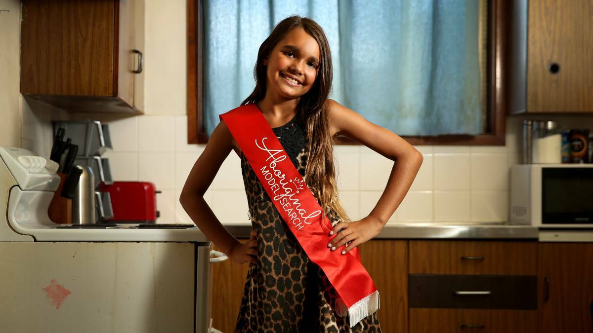 Mia Page at her home in Raymond Terrace, taken in February after she was announced as a NSW State finalist in the Aboriginal Model Search. This photo, by Fairfax Media photographer Marina Neil, is a finalist in the portrait photography section of the 2017 PANPA Newspaper of the Year Awards.