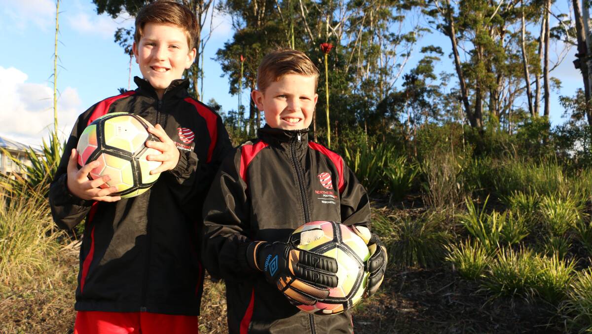 Nelson Bay has some real football talent on the rise. Pictures: Ellie-Marie Watts