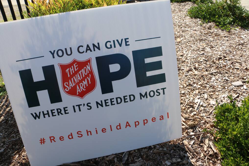 This year's Red Shield Appeal theme is hope.