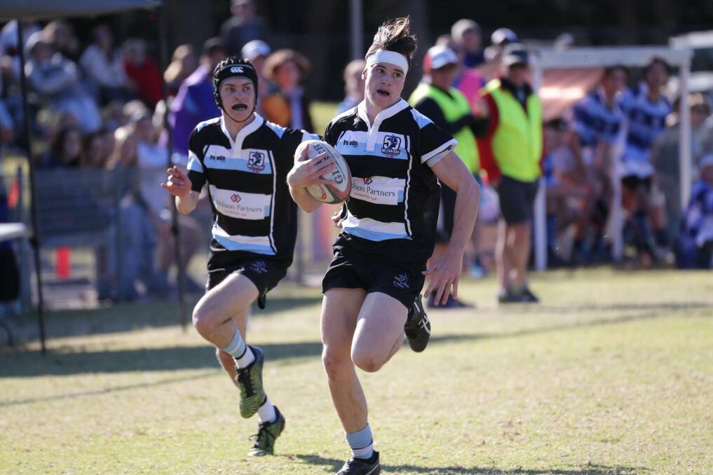 Action shot from Nelson Bay Junior Rugby Union under-17 team's quarter final. Picture: Facebook/Nelson Bay Junior Rugby Union