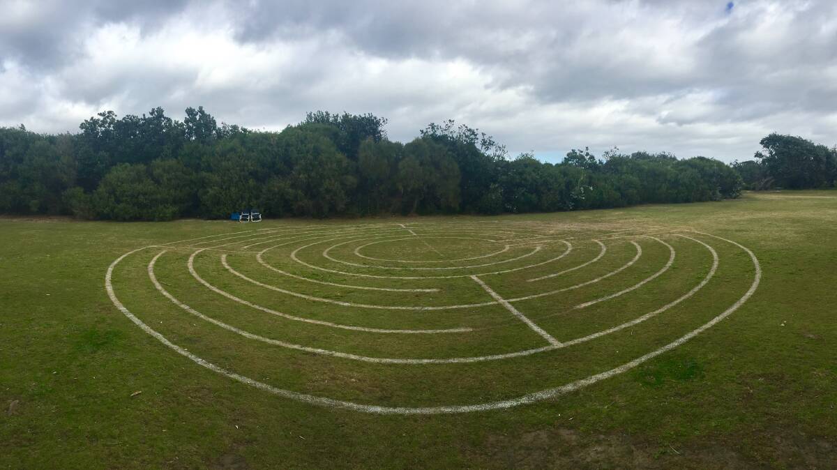 AMAZING: A labyrinth has been established in Iluka Reserve, Boat Harbour.