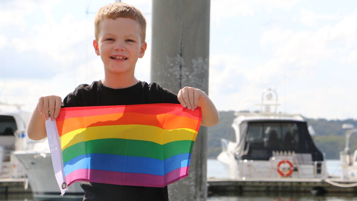 ALL SMILES: Lachlan Pearson, 8, is the inspiration behind Rainbow Day. Picture: Ellie-Marie Watts