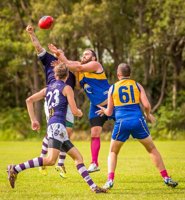 The Nelson Bay Marlins donned different coloured socks last Saturday for the club's Pink Sports Day. All three grades won their games, played at home. Picture: Ken Hogan