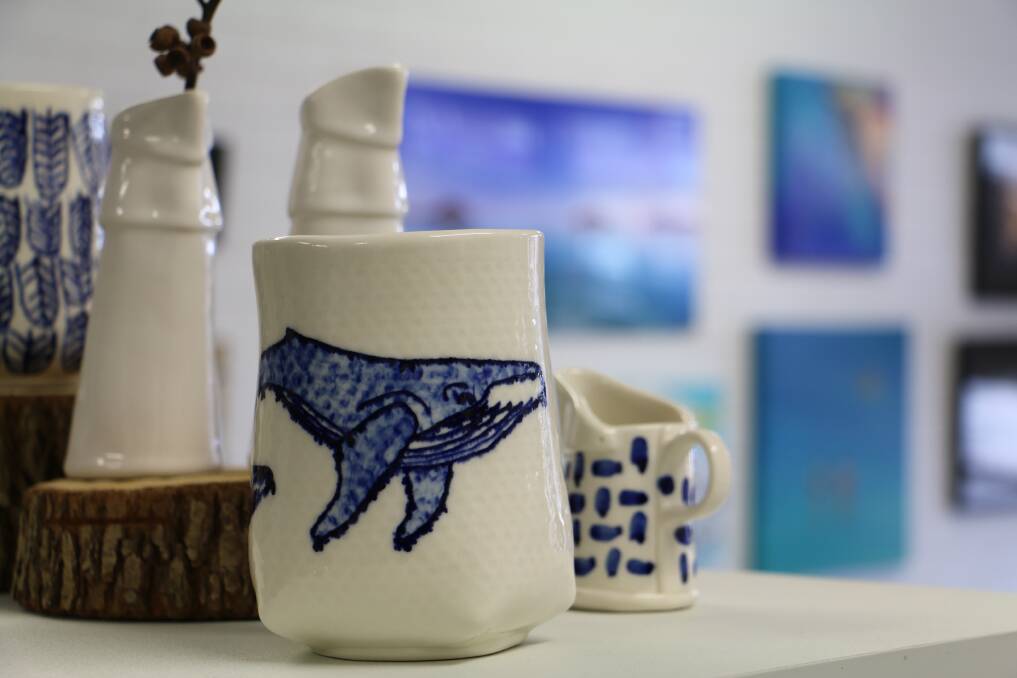 Ceramic creations by Anna Bay artist Ashley Fiona are on show at the Artist Collective in Magnus Street, Nelson Bay. 