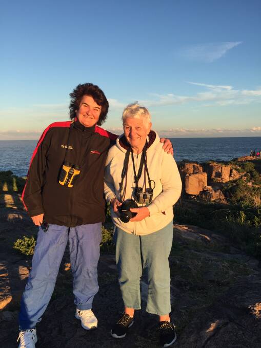 A WHALE TALE: Irene, from Salamander Bay, and Jan, from Sydney, have developed a friendship over the past eight years through whale watching. Picture: Janet Mackintosh
