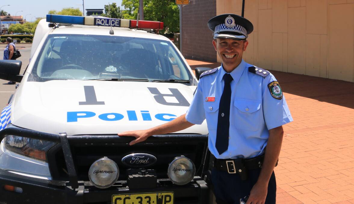 ROAD WARNING: Detective Inspector Scott Parker, the Port Stephens Local Area Command's crime manager, is warning drivers to heed road rules in the school holiday.