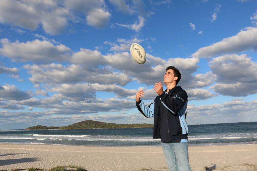 INSPIRATIONAL: Liam Kelly, 17, from Fingal Bay has been selected to be part of a new under-18 NSW rugby union development squad. He hopes to go on to represent Australia. Picture: Ellie-Marie Watts