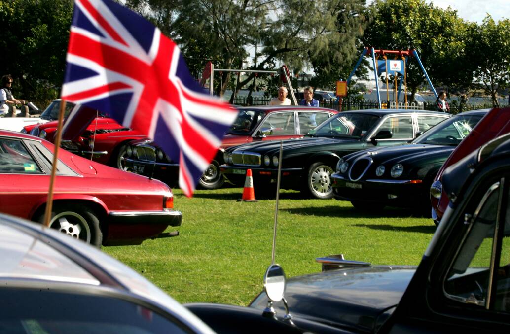 ON THE MOVE: A collection of British cars including Jaguars, Rovers and Minis gathered on the Newcastle foreshore for the Jaguar Drivers Club display day.