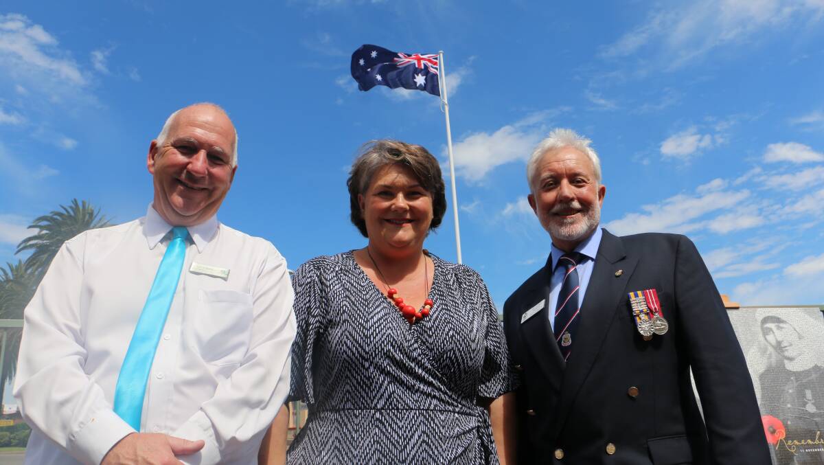 Scenes from the unveiling ceremony held in Raymond Terrace on November 2. Pictures: Charlie Elias