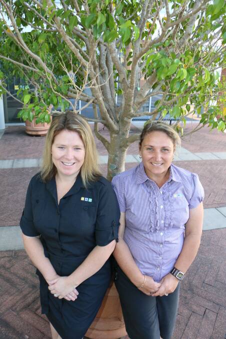 DRIVERS: Port Stephens Council's Emma Penfold and Charlene Wellard worked on the Tidy Towns Award.