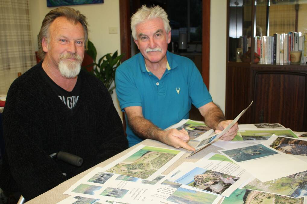 CARING: Port Stephens Suicide Prevention Network members Dave Sams and Bernie Fitzsimons. Picture: Ellie-Marie Watts