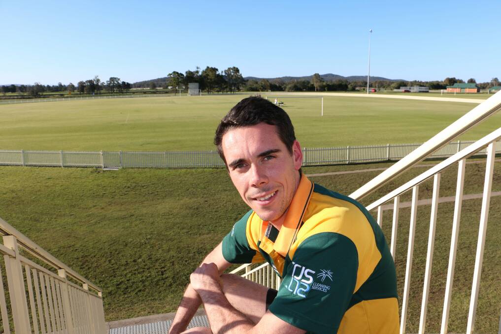 BACK HOME: Raymond Terrace Cricket Club's first grade captain and coach Nick Savage at King Park Sporting Complex. Picture: Stephen Wark