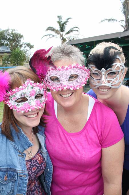 THE BELLES: Kate Wearne, Pauline Wilson and Sherridan Wilson are holding a masquerade ball. Picture: Stephen Wark