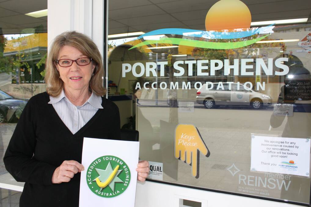 BUSY APRIL: Dawn Liddell, from Port Stephens Accommodation, said there had been a growing demand for family accommodation.