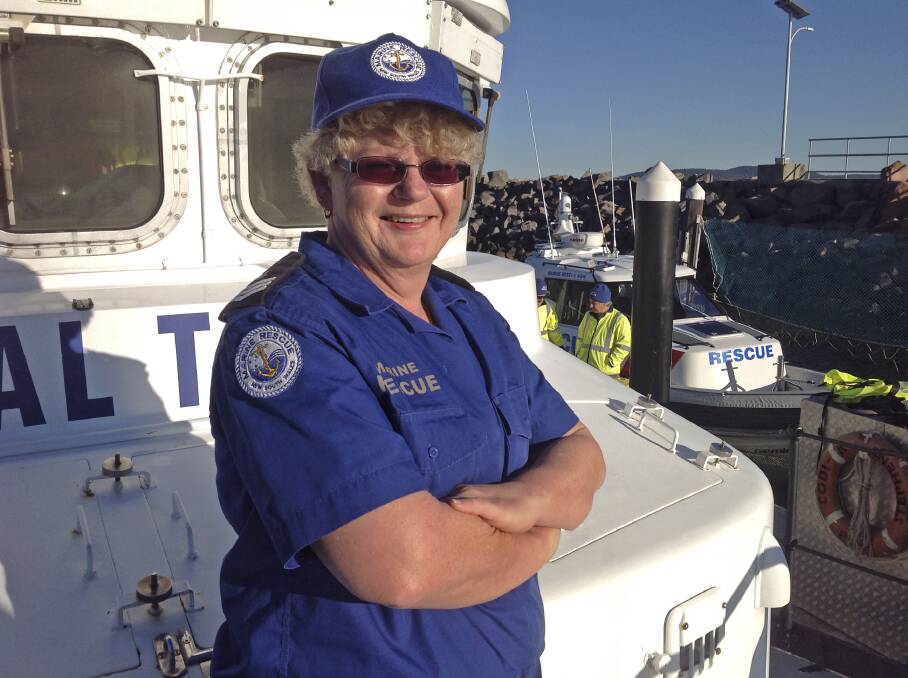 INSPIRATION: Sue Freeman is Port Stephens Marine Rescue's first female skipper.