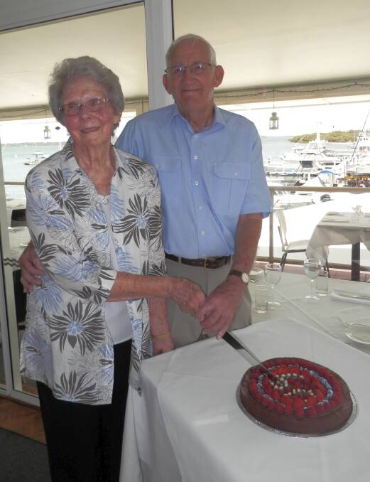 DIAMOND DUO: Margaret and Ron Carter from Salamander Bay celebrating their 60th wedding anniversary.