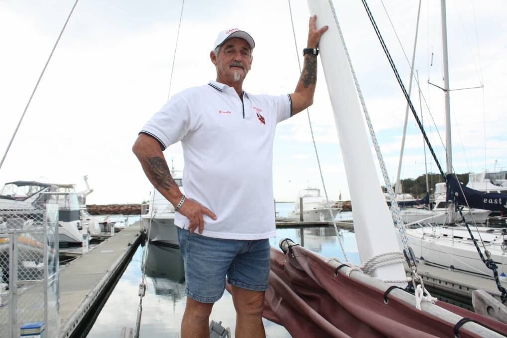 PROUD OWNER: Russell Byrnes, skipper of Chinese junk the Shaolin. Picture: Stephen Wark