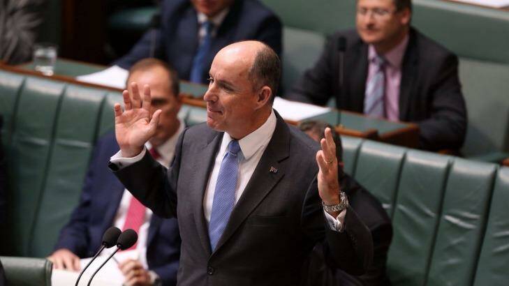 Human Services Minister Stuart Robert is under fire over a secretive China trip. Photo: Andrew Meares