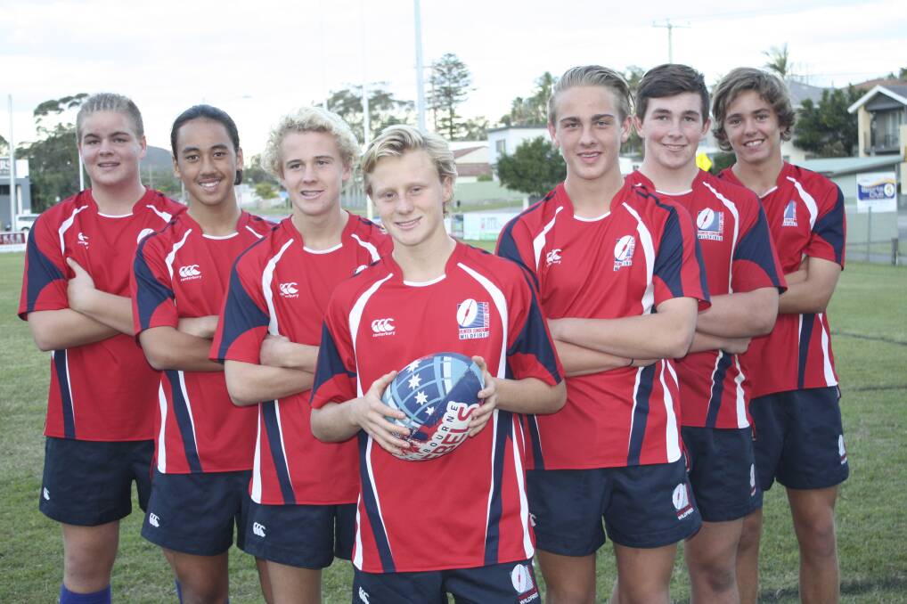 SELECTED: Gropers rep players Cooper Herman, 15, Isaiah Paulo, 14, Fionn Paul, 14, Lewis Day, 15, Jordan Byfield, 14, Jason Allwood, 14, and Chad O'Toole, 14. Picture: Charles Elias