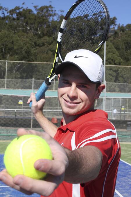 MATCH MAKER: Blake Denison is the new coach at Nelson Bay Tennis Club. Picture: Charles Elias