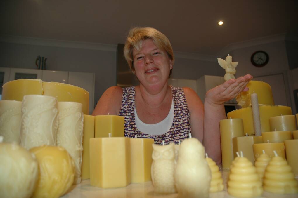 DREAM A REALITY: The Port's Suzanne Blakestone is the national beeswax candle-making champion.