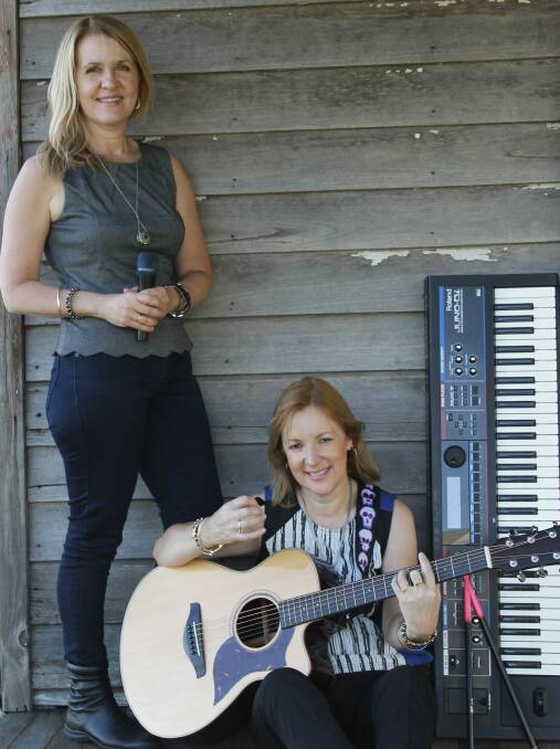 GREAT ENERGY: Michelle Bunn and Maria Asper from Rendezvous will perform at Seabreeze Hotel on Saturday.