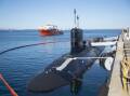 Australia will receive three secondhand US nuclear submarines as part of the AUKUS deal. (Aaron Bunch/AAP PHOTOS)