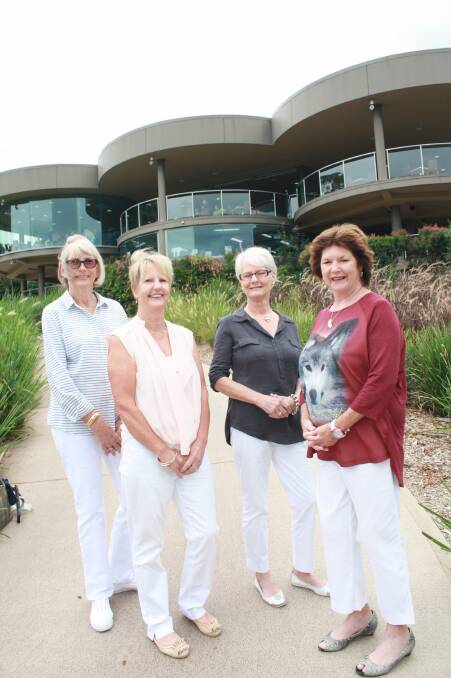 FUND-RAISER: Tomaree Breast Cancer Support Group members Taurie Lalor, Liz Cameron, Christine Amos and Ros Slaughter at Nelson Bay Golf Club.Picture: Stephen Wark