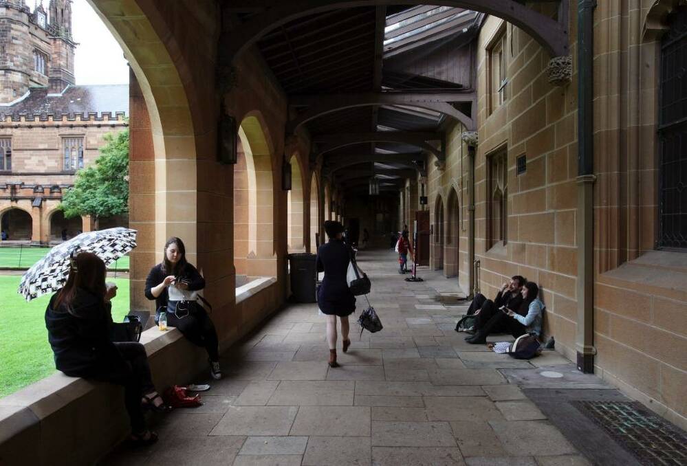 The University of Sydney has removed a second-year student from his role as a resident liaison in campus accommodation.  Photo: Fiona Morris