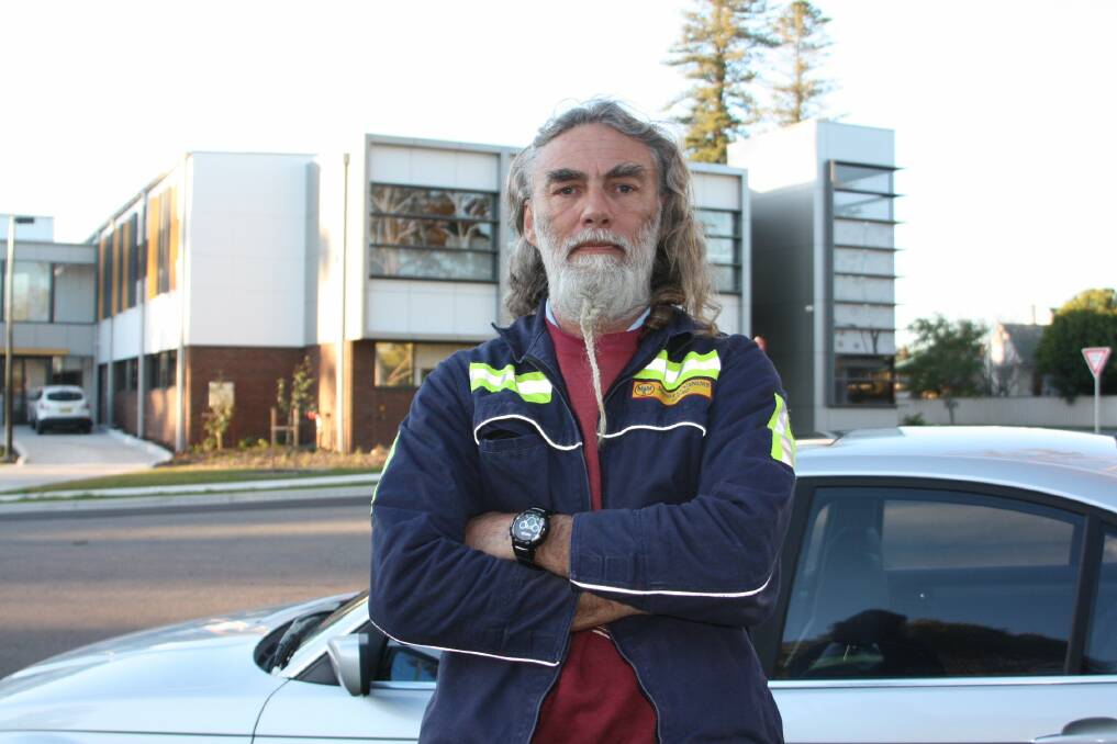 ANNOYED: Jim Magnee is frustrated with health centre staff parking in his street.