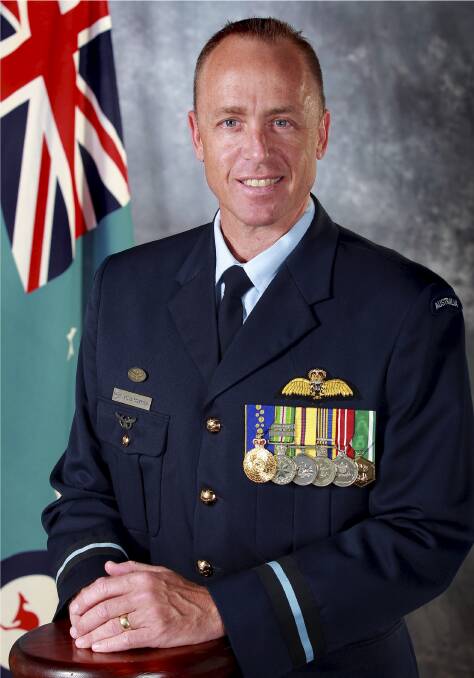 THANKS: Air Commodore Steve Roberton, the Senior ADF Officer at RAAF Williamtown. Picture: Supplied