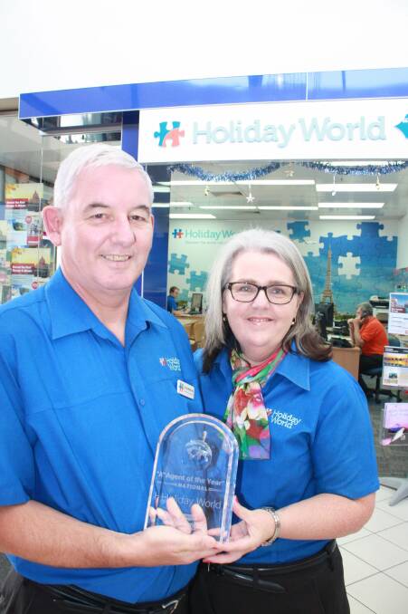WINNERS: Doug and Narelle Melhuish at Holiday World. Picture: Stephen Wark