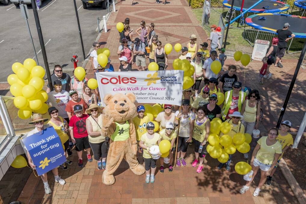 LUCRATIVE LAP: More than $6300 was raised in this year's Coles Walk for Cancer.
