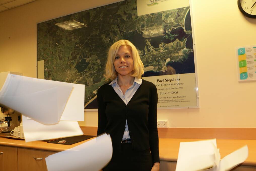 THE EWAY: Cindy Dickson at the Port Stephens Council's Raymond Terrace administration building. Picture: Stephen Wark
