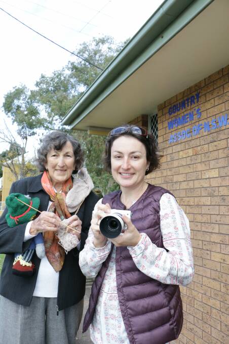 CONTEMPORARY: Ena Harries and Janet Mackintosh of CWA Nelson Bay, which encourages a wide range of hobbies such as photography and cookery. Picture: Stephen Wark