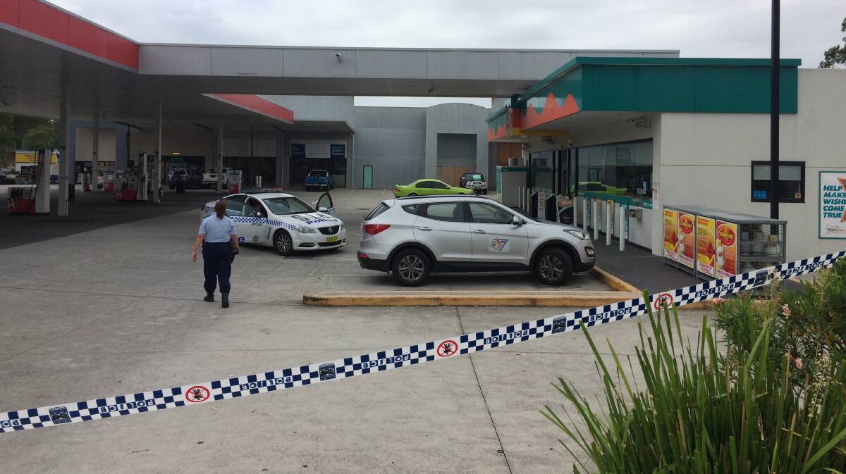 ROBBED: Caltex at Raymond Terrace was robbed Wednesday morning.