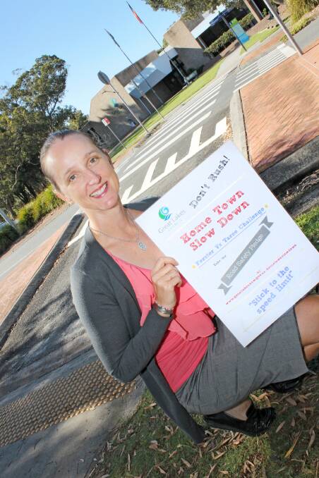 ROAD SAFE: Becky Hunter, Great Lakes Council's road safety officer.