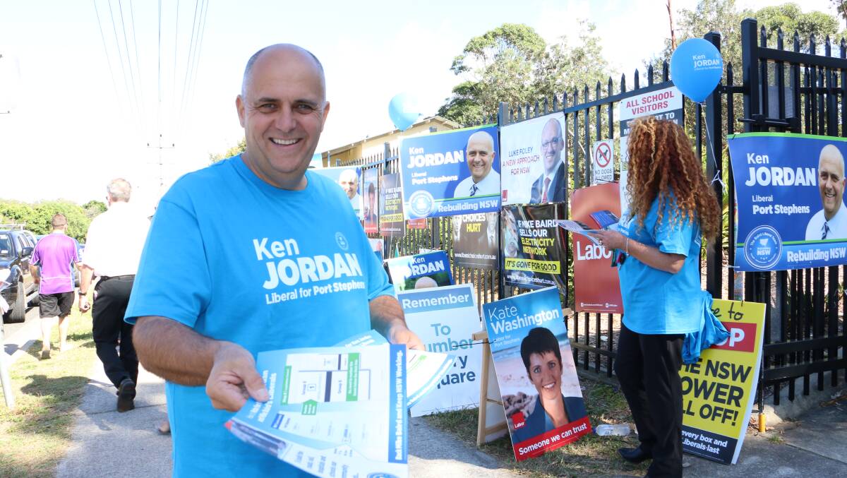 Examiner staff were out and about in Port Stephens today taking snaps of residents and politicians at the voting polls. Pictures: Stephen Wark.