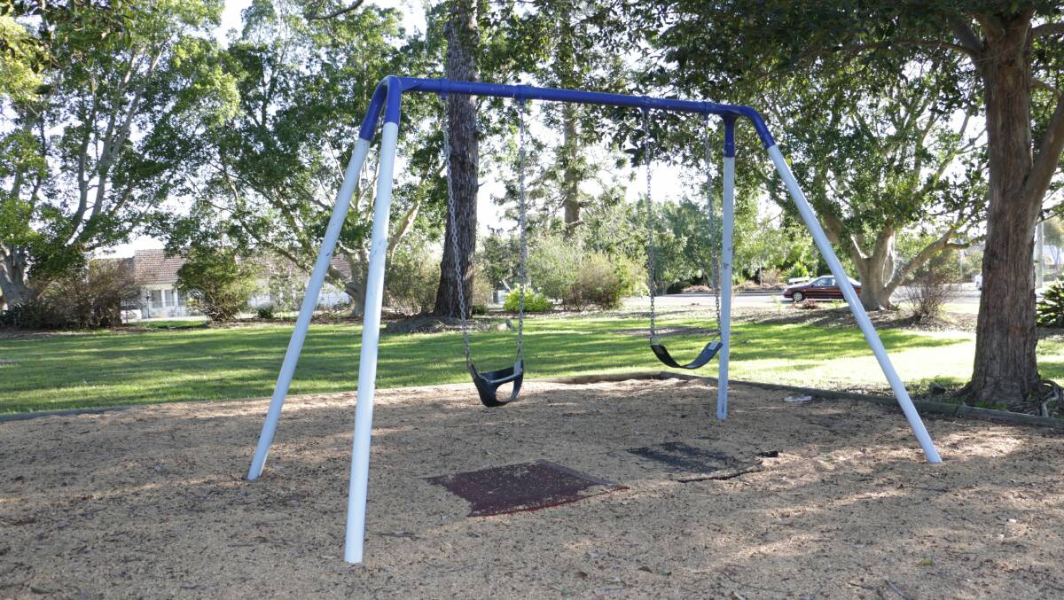 UPGRADE: The swing set currently at Boomerang Park will be removed.