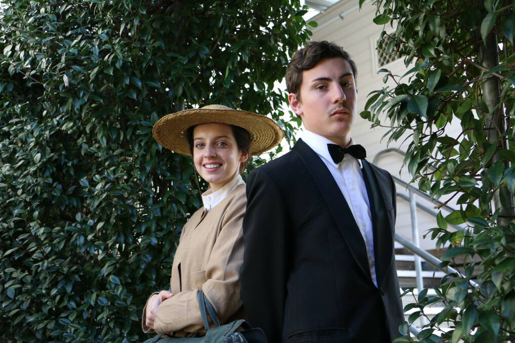 MOUNTAIN CLIMBERS: Serena Ireland, 17, stars as Maria and Jack Twelvetree, 16, as Captain Von Trapp in Medowie Christian School's production of The Sound of Music.