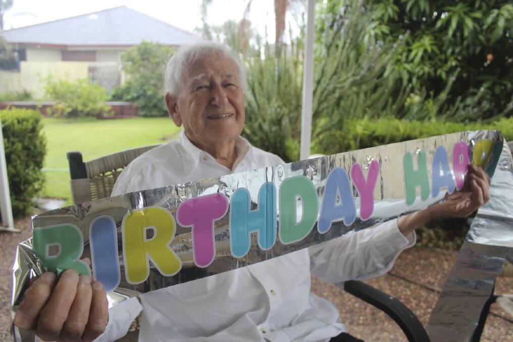BIG NUMBER: Dr Allan Stewart, of Tea Gardens, will celebrate his 99th birthday tomorrow. Picture: Nathalie Craig